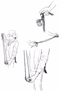 握り方と石の入れ方